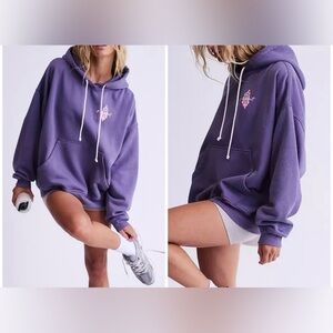 NWT Free People FP Movement Final Call Logo Hoodie graphite combo - XS, S, M, L